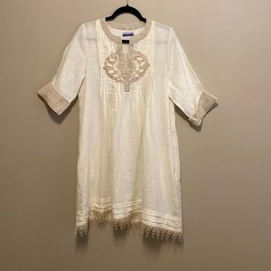 Leoni Al Sole Positanerie Linen Dress. Made in Italy.